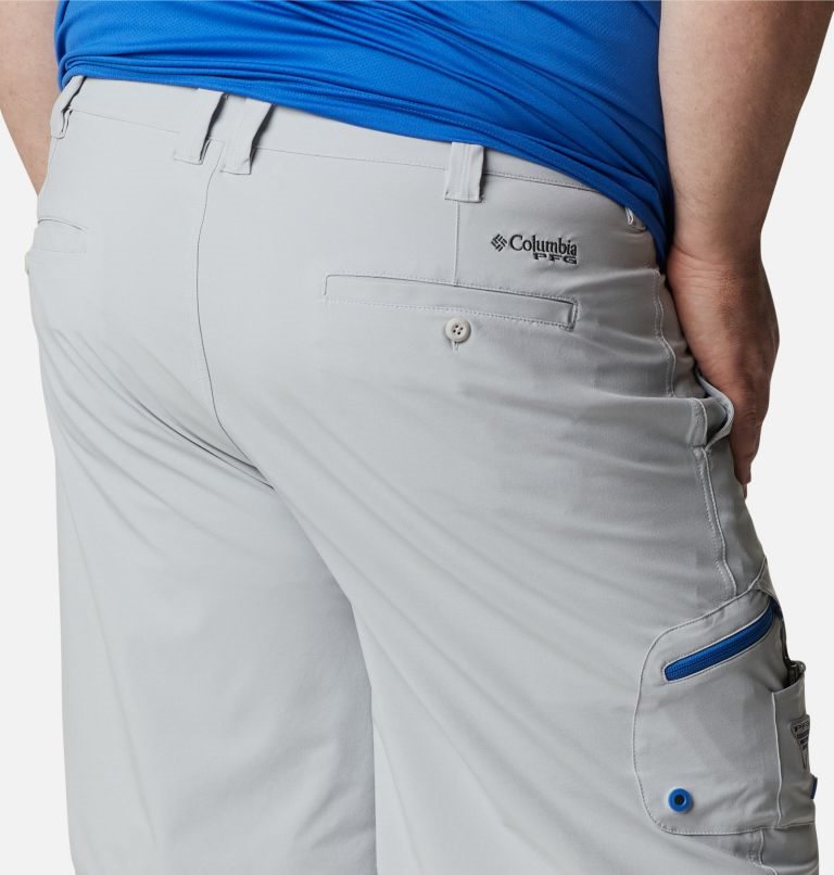 Pantaloni Scurti Columbia PFG Terminal Tackle Barbati Gri Deschis | Plus Size YH8A97ZS1